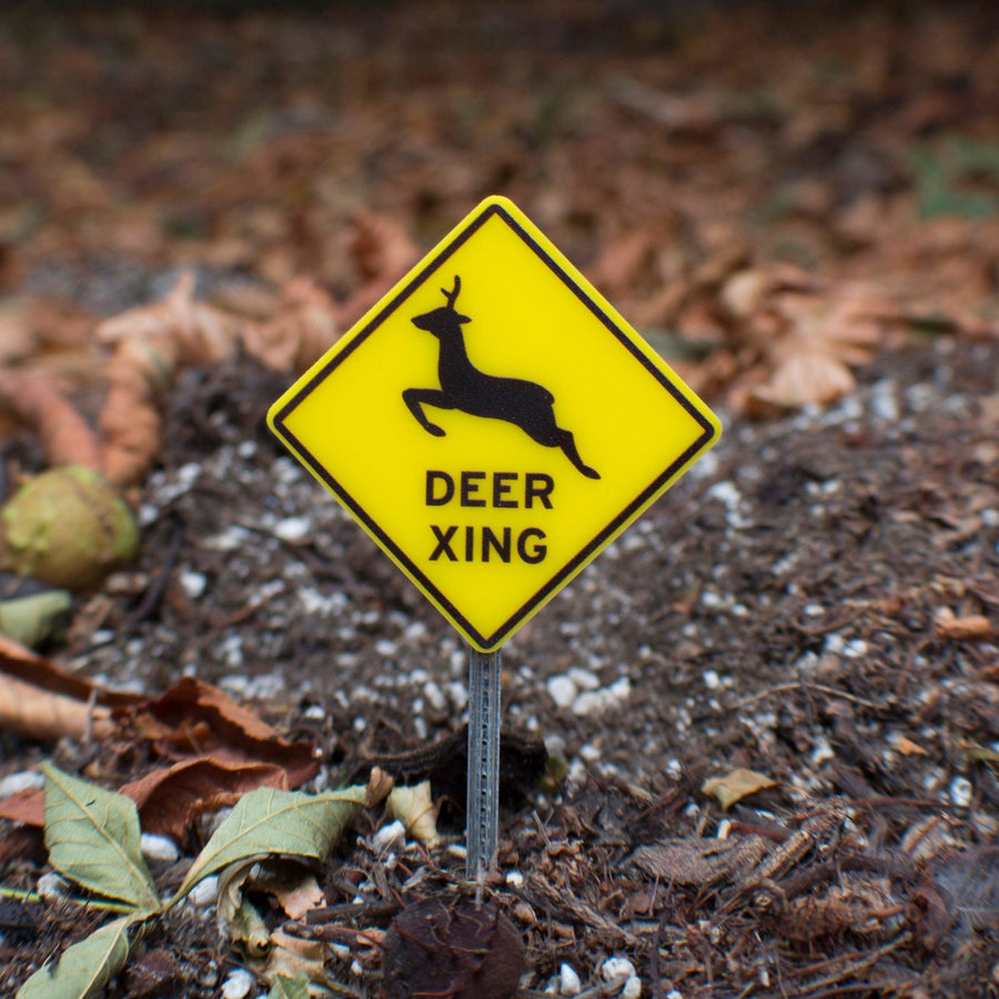 Deer Rack Sign Deer Crossing