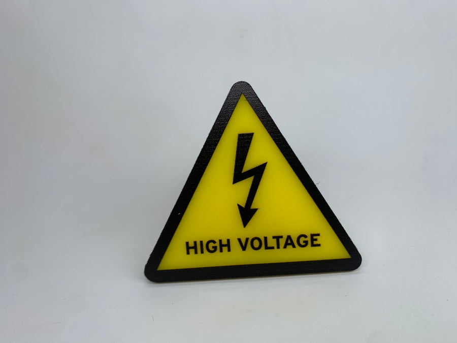 1:12 Scale Mini High Voltage Sign - Mini Materials