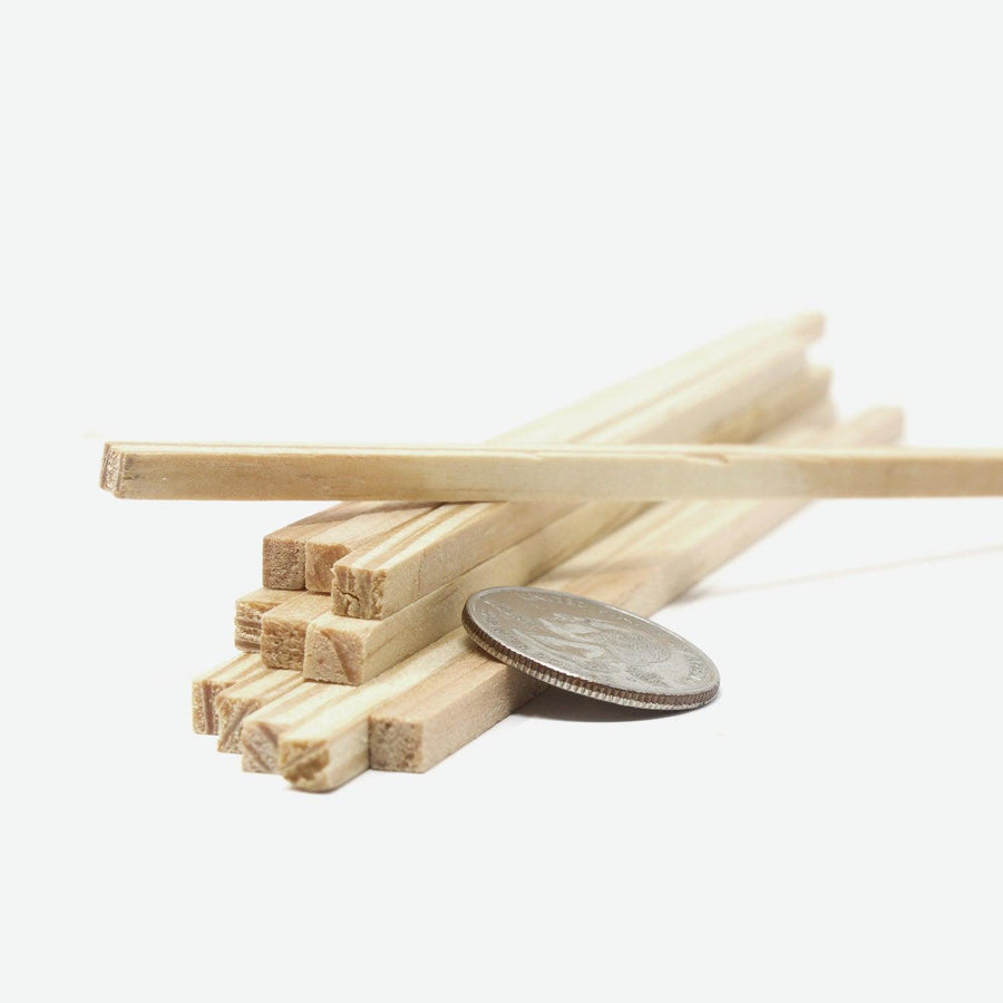 1:12 Scale Mini Lumber - 2x2x12 (Dozen) - Mini Materials