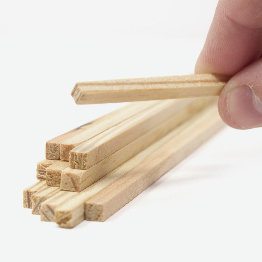 1:12 Scale Mini Lumber - 2x2x8 (Dozen) - Mini Materials