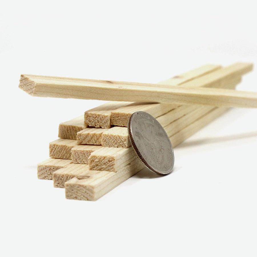 1:12 Scale Mini Lumber - 2x4x12 (Dozen) - Mini Materials