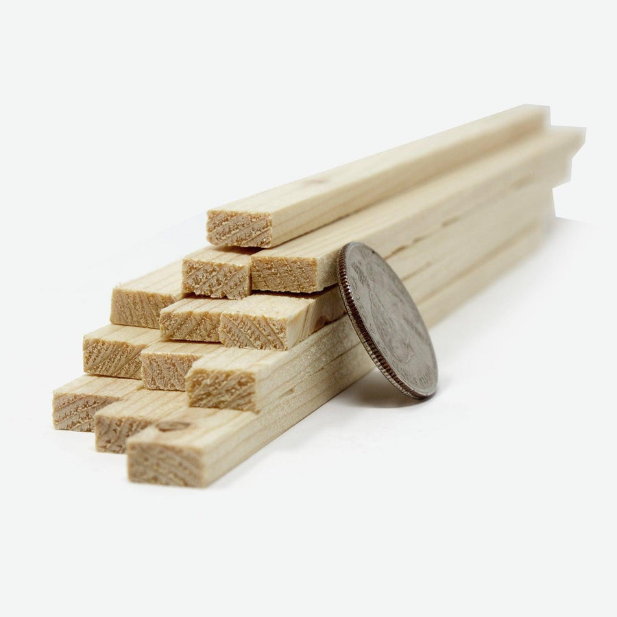 1:12 Scale Mini Lumber - 2x4x12 (Dozen) - Mini Materials