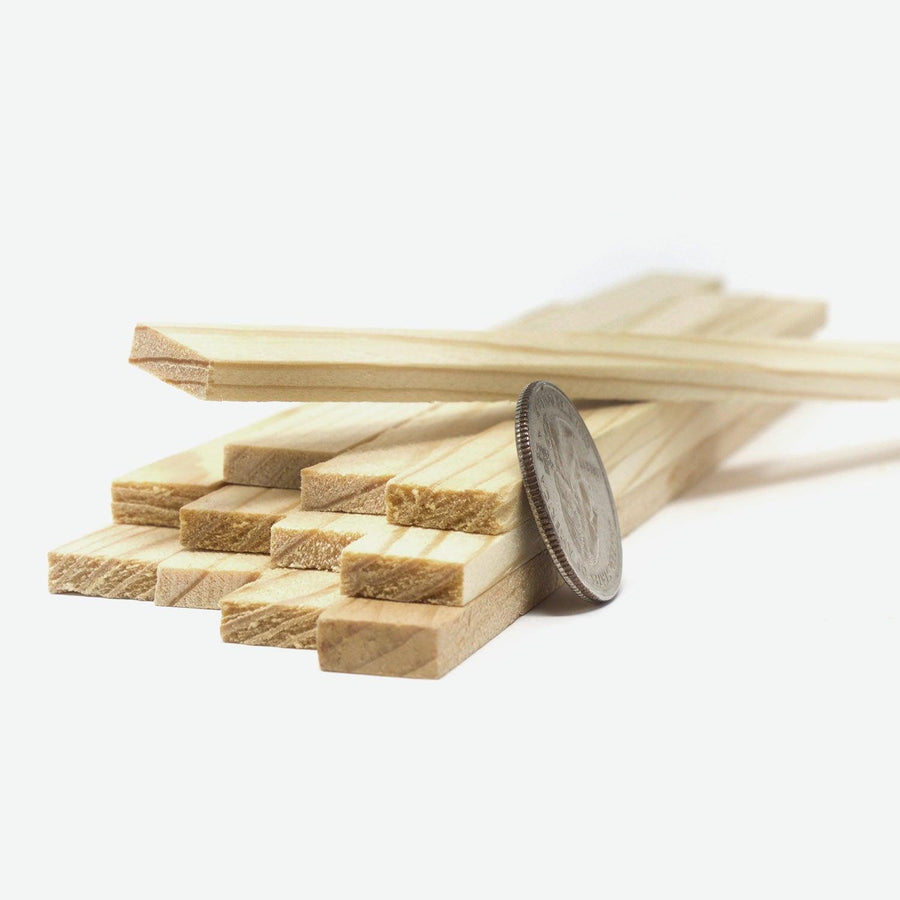 1:12 Scale Mini Lumber - 2x6x12 (Dozen) - Mini Materials