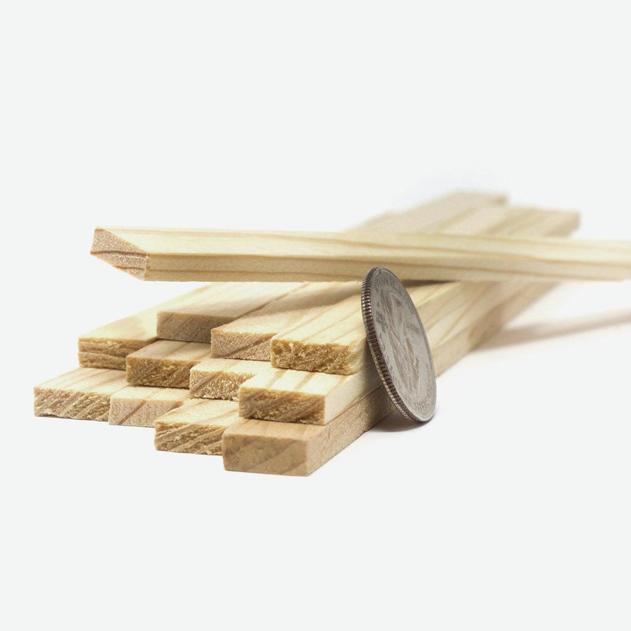 1:12 Scale Mini Lumber - 2x6x8 (Dozen) - Mini Materials
