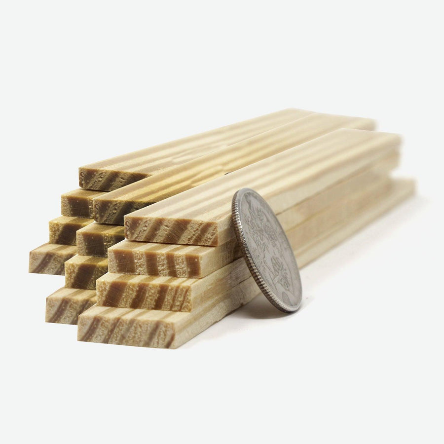 1:12 Scale Mini Lumber - 2x8x12 (Dozen) - Mini Materials