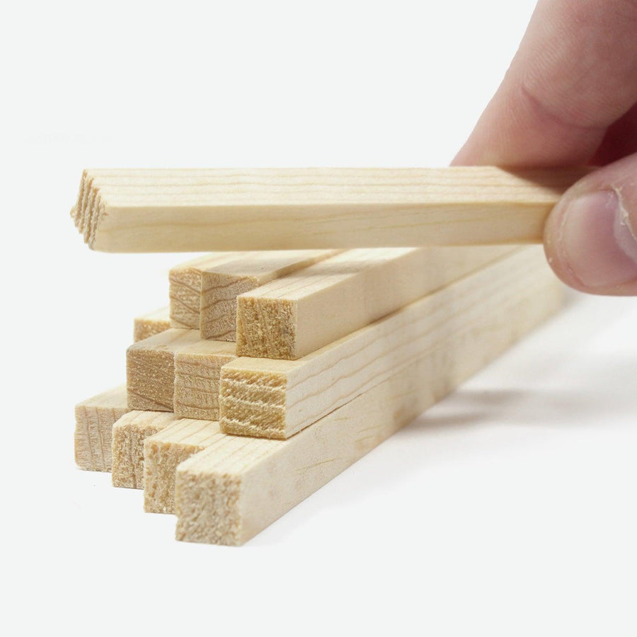 1:12 Scale Mini Lumber - 4x4x12 (Dozen) - Mini Materials