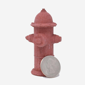 1:12 Scale Mini Red Concrete Fire Hydrant - Mini Materials