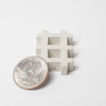 1:12 Scale Mini Square Grid Cement Pavers (5 pack) - Mini Materials