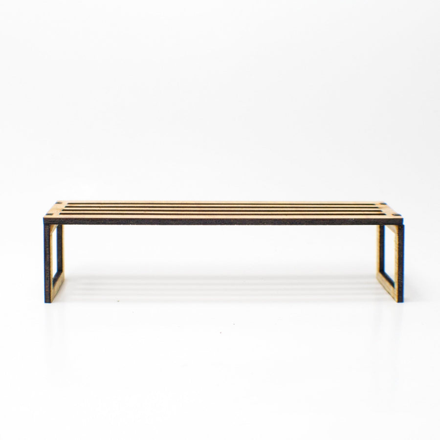1:12 Scale Mini Wooden Bench - Mini Materials