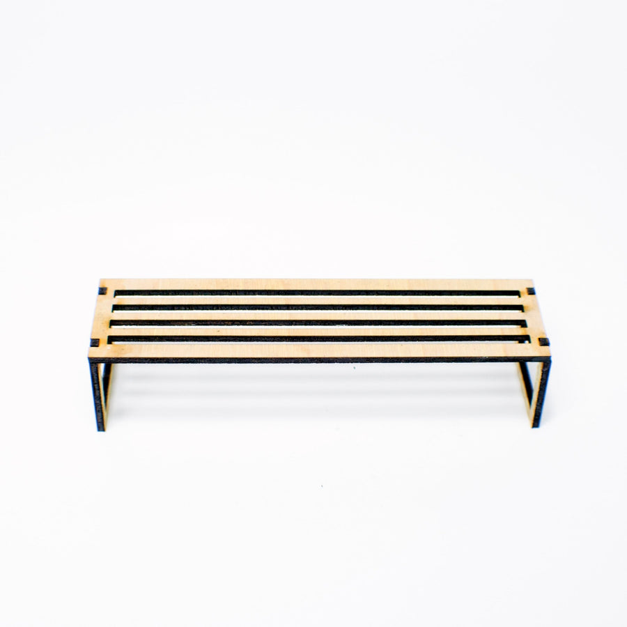 Min Bench 1:12 Scale Mini Wooden Bench – Mini Materials
