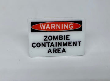 1:12 Scale Mini Zombie Sign - Mini Materials