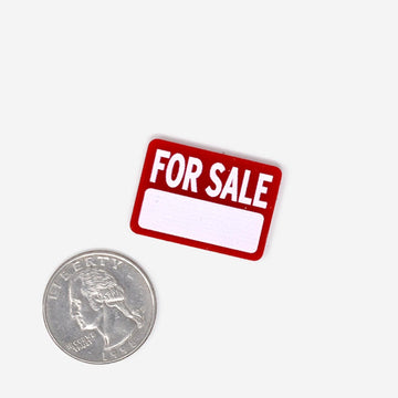 1:12 Scale Miniature For Sale Sign - Mini Materials