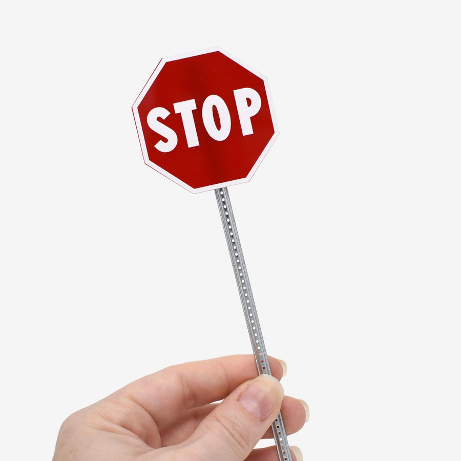 1:12 Scale Miniature Stop Sign - Mini Materials
