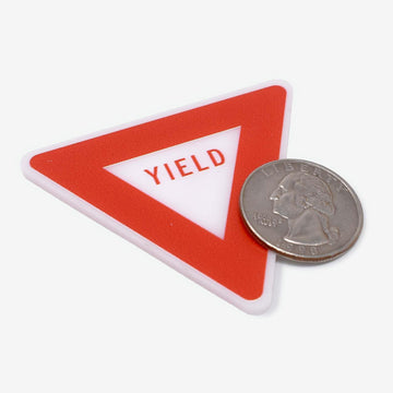 1:12 Scale Miniature Yield Sign - Mini Materials