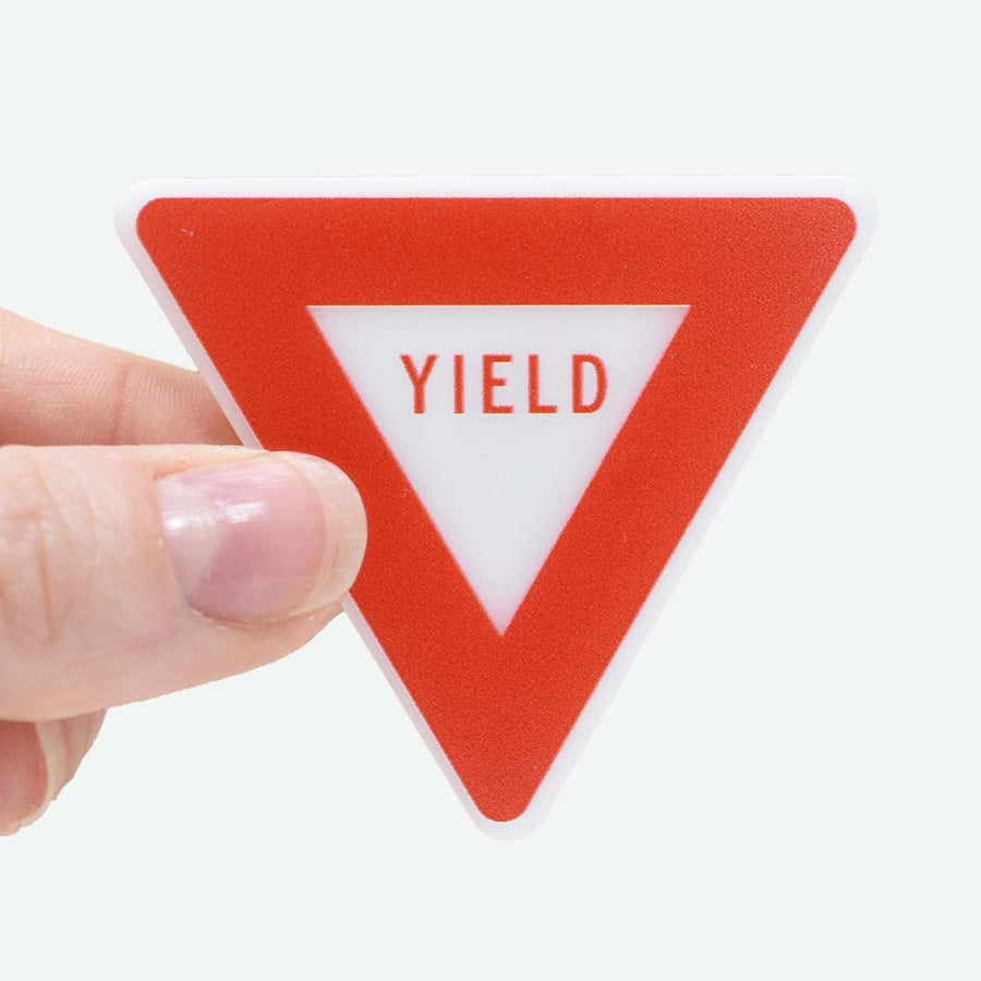 Yield Sign Small 1:12 Scale Miniature Yield Sign – Mini Materials