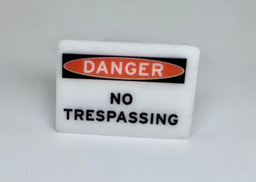1:12 Scale No Trespassing - Mini Materials