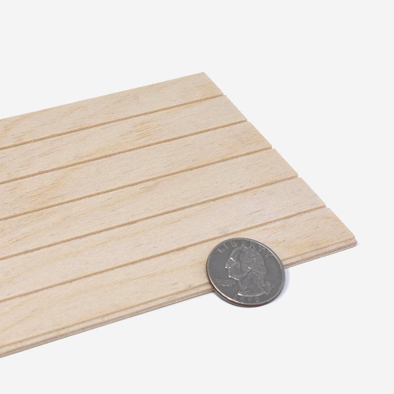 1:12 Scale Plywood Siding Panel - T1-11 - Mini Materials