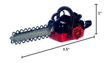 1:12 Scale Red Chainsaw - Mini Materials