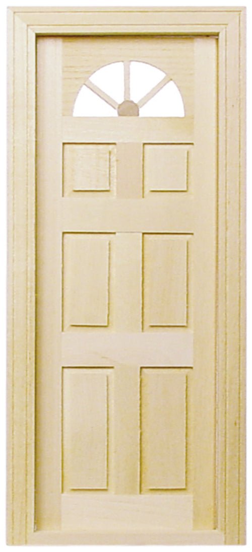 1:12 Scale Six Panel Exterior Door - Mini Materials