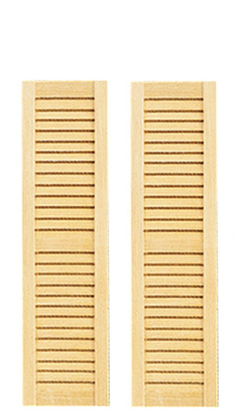 1:12 Scale Wooden Shutter (2 Pack) - Mini Materials