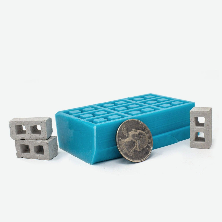 1:24 Scale Mini Cinder Block Mold – Mini Materials