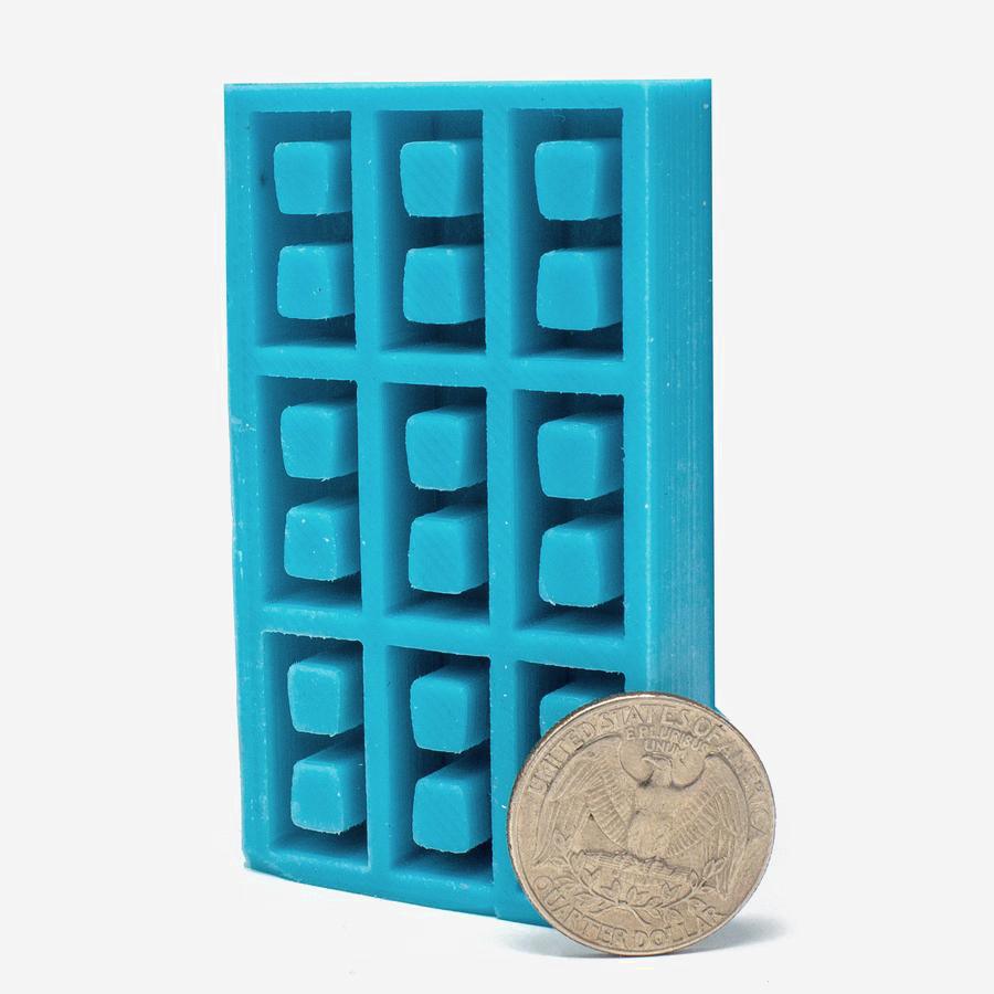 1:18 Scale Mini Cinder Block Mold - Mini Materials