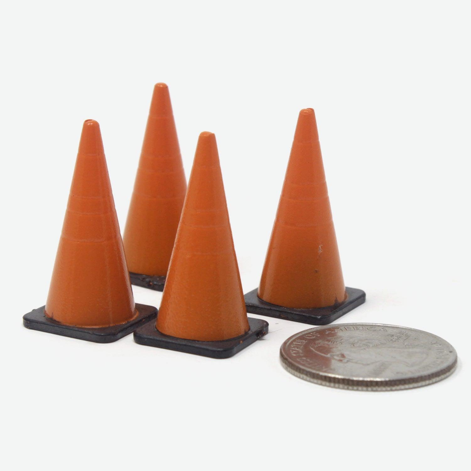 1:24 Scale Mini Traffic Cones (4pk) – Mini Materials