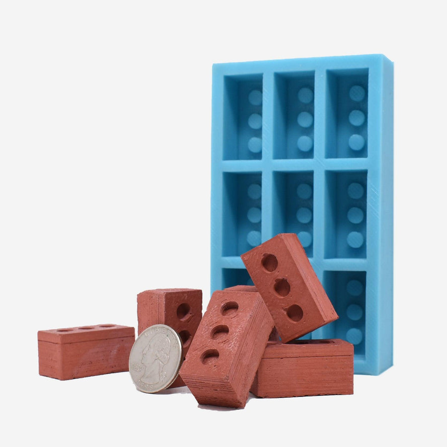 1:6 Scale Mini Red Brick Mold - Mini Materials