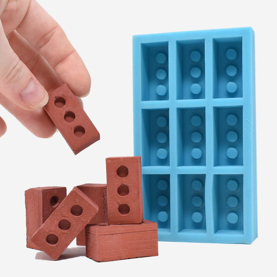 1:6 Scale Mini Red Brick Mold - Mini Materials