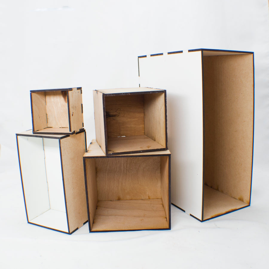 Small Room Box White- Custom Size (Max Dimensions 8