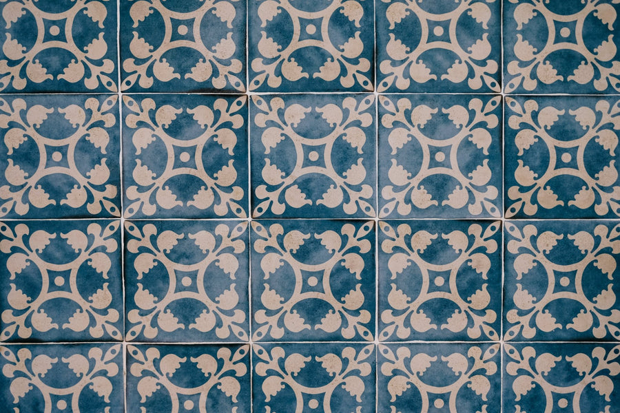 Blue Moroccan Miniature Flooring Sheet - Mini Materials