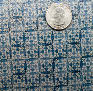 Blue Moroccan Miniature Flooring Sheet - Mini Materials