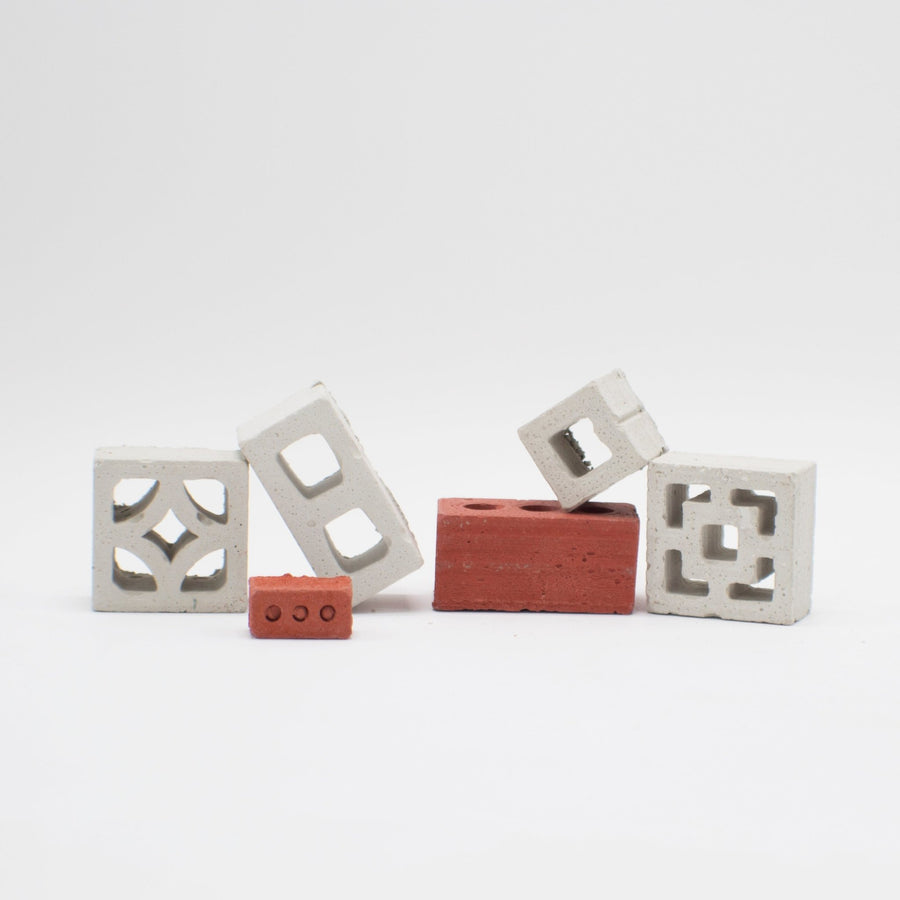 Brick and Cinder Block Sample Pack - Mini Materials