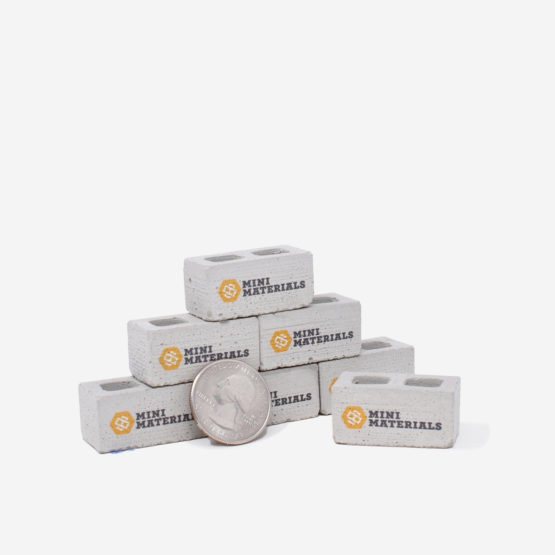 Custom Printed 1:12 Scale Mini Cinder Blocks - 100 units – Mini Materials