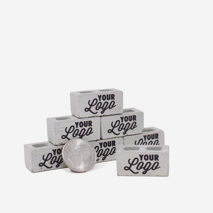 Custom Printed 1:12 Scale Mini Cinder Blocks - 100 units - Mini Materials