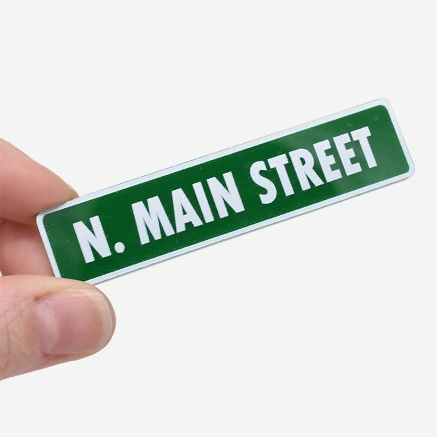 Custom Printed 1:12 Scale Street Sign - Mini Materials