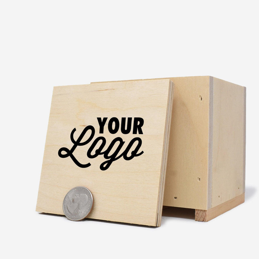 Custom Printed Mini Wooden Crate - Mini Materials