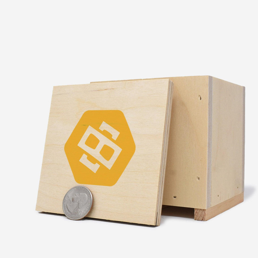 Custom Printed Mini Wooden Crate - Mini Materials