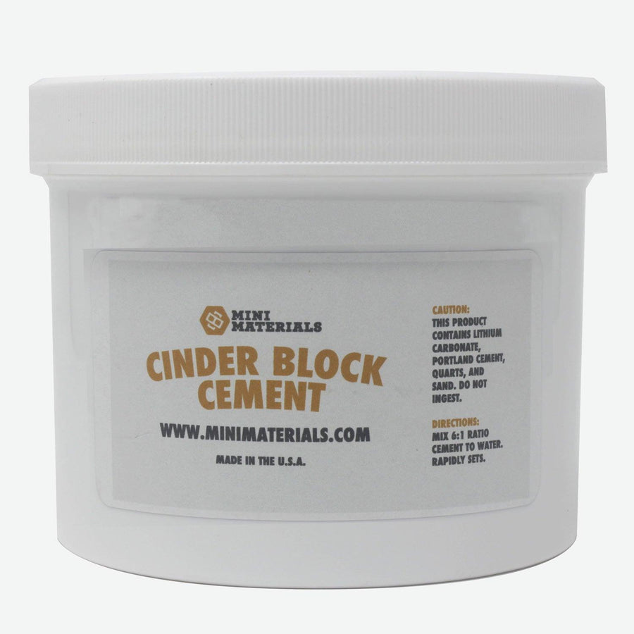Mini Cinder Block Cement Mix - Mini Materials