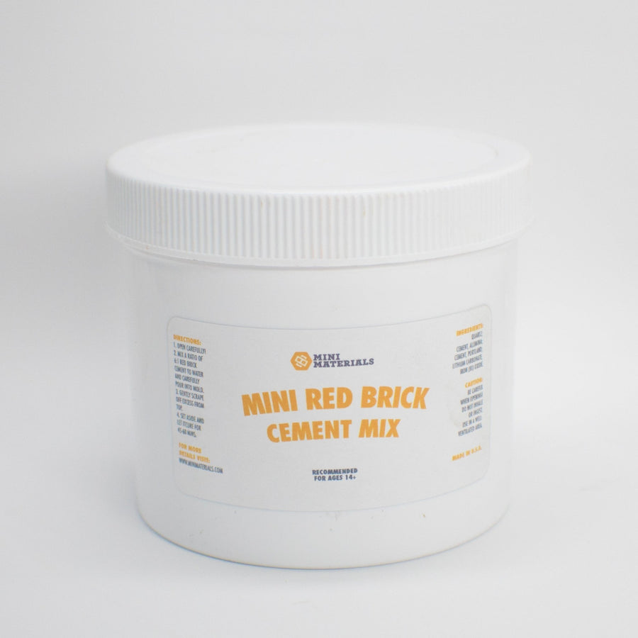 Mini Red Brick Cement Mix - Mini Materials