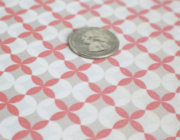 Red and White Modern Pinwheel Miniature Flooring Sheet - Mini Materials