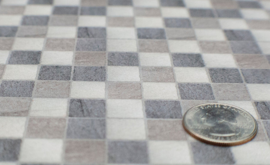 Simple Stone Tile Miniature Flooring Sheet - Mini Materials